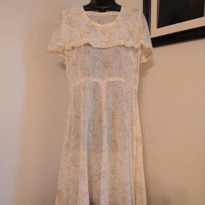 Homemade 1970s prairie dress